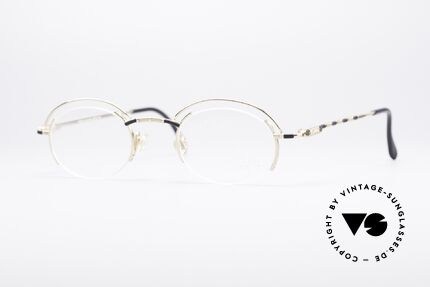 Cazal 773 Oval Round Vintage Frame, oval vintage eyeglass-frame by Cazal from the 90's, Made for Women