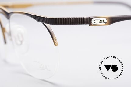 Cazal 755 True Vintage No Retro Glasses, terrific frame finish / pattern in brown-ochre mat, Made for Men