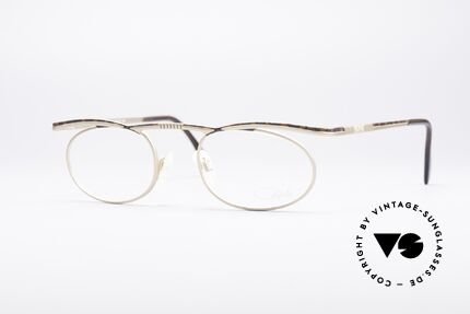 Cazal 771 90's Frame NO Retro Glasses, puristic oval vintage eyeglass-frame by CAZAL, Made for Men and Women