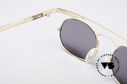 Cazal 761 Vintage 90's Designer Shades, new gray CR39 plastic lenses for 100% UV protection, Made for Men and Women