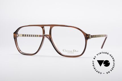Christian Dior 2417 80's Men's Glasses Monsieur, masculine cool design by Christian Dior from 1988, Made for Men