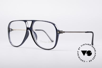 Christian Dior 2514 90's Vintage Frame, navy-blue Optyl front with gold-plated metal parts, Made for Men