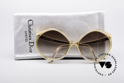 Christian Dior 2085 70's Sunglasses, a real designer piece with beige coloring, unique, Made for Women
