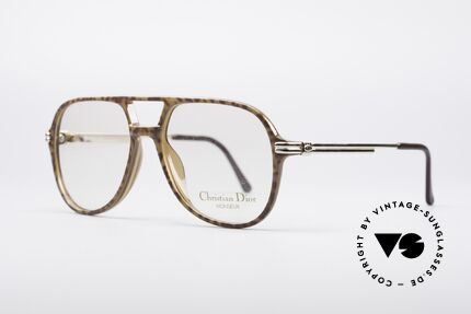 Christian Dior 2301 80's Optyl Frame Monsieur, caramel-brown front & gold temples, S size 54/15, Made for Men