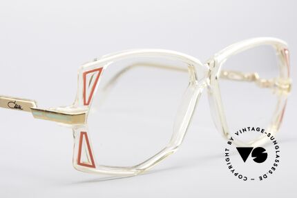 Cazal 172 Crystal Clear 80's Frame, NO RETRO FASHION, but a true original from 1987!, Made for Women