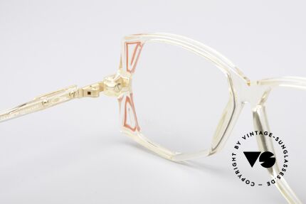 Cazal 172 Crystal Clear 80's Frame, the frame (small size 55/12) can be glazed optionally, Made for Women