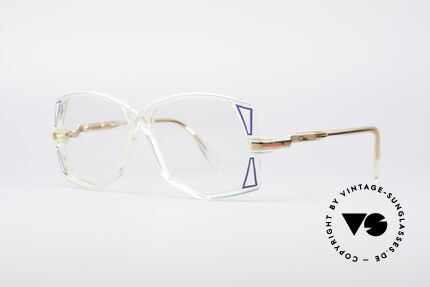 Cazal 172 Crystal Clear 80's Frame, characteristical for the old 1980's CAZAL 100series, Made for Women