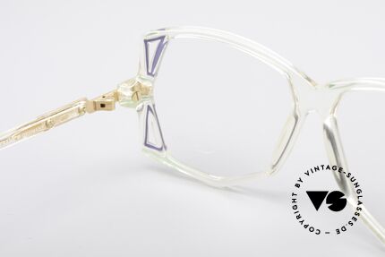 Cazal 172 Crystal Clear 80's Frame, frame (medium size 57/13) can be glazed optionally, Made for Women