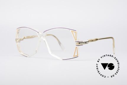 Cazal 172 Crystal Clear 80's Frame, characteristical for the old 1980's CAZAL 100series, Made for Women
