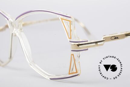 Cazal 172 Crystal Clear 80's Frame, new old stock (like all our vintage Designer-Cazals), Made for Women