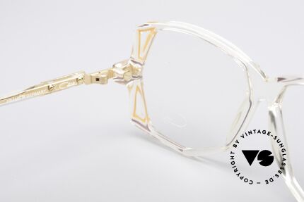 Cazal 172 Crystal Clear 80's Frame, frame (medium size 57/13) can be glazed optionally, Made for Women