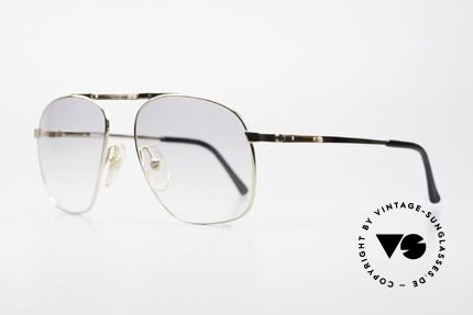Dunhill 6046 80's Frame With Horn Appliqué, gold-plated metal frame with discreet horn appliqué, Made for Men