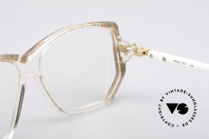 Cazal 197 80's Designer Glasses, imprints are abraded due to cleaning; thus reduced, Made for Women