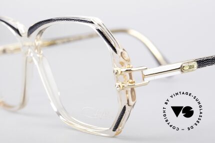 Cazal 169 Vintage Designer Frame, with some tiny rhinestones as ornamental screws, Made for Women