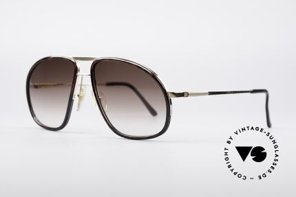 Dunhill 6093 Luxury Aviator Shades, gold-plated frame with Optyl rings (root wood colored), Made for Men