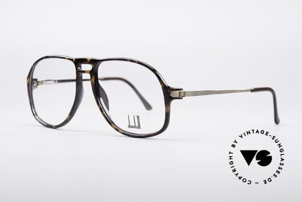 Dunhill 6091 Men's Vintage Aviator Glasses, great 'caramel-cocoa brown' pattern named 'brasil', Made for Men
