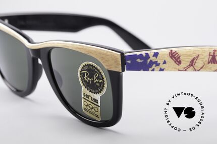 Ray Ban Wayfarer I Olympic Games Lillehammer, unworn B&L rarity (a real collector's item, worldwide), Made for Men and Women