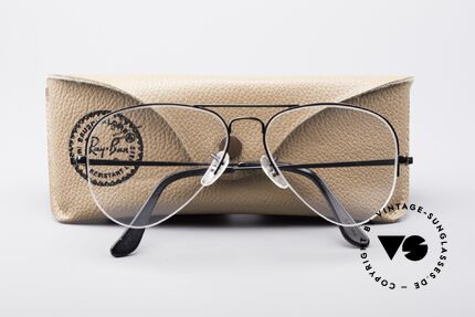 Ray Ban Aviator Half Rimless 80's Frame, unworn (like all our vintage Ray-Ban glasses), Made for Men and Women