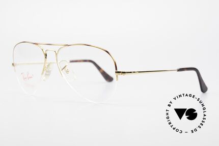 Glasses Ray Ban Aviator Half Rimless Frame Tortuga