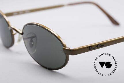 Ray Ban Sidestreet Metal 2 Oval Shades, legendary B&L mineral lenses (100% UV protection), Made for Men and Women