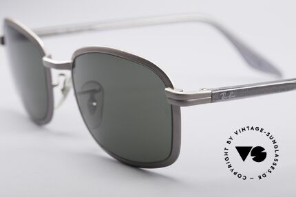 Ray Ban Sidestreet Metal Square Shades, legendary B&L mineral lenses (100% UV protection), Made for Men and Women