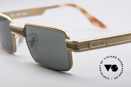 Ray Ban Undercurrent Metal Gold Rectangle, unworn, like all our "made in USA" vintage RAY-BANS, Made for Men and Women
