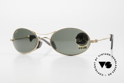 Ray Ban Orbs 9 Base Oval Oval B&L USA Sports Shades, original vintage sunglasses from the late 1990's, USA, Made for Men