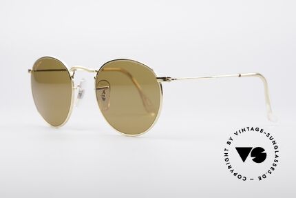 Ray Ban Round Metal 49 Driving Chromax, rare and costly special edition ''Driving Chromax', Made for Men and Women