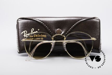 Ray Ban Round Metal 49 Driving Chromax, NO RETRO sunglasses, but an old USA-ORIGINAL, Made for Men and Women
