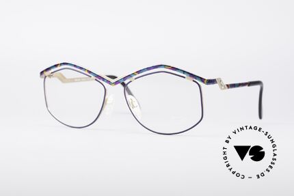 Cazal 249 Pop Art 90's Titanium, elaborate designer eyeglasses by CAZAL of the 90's, Made for Women