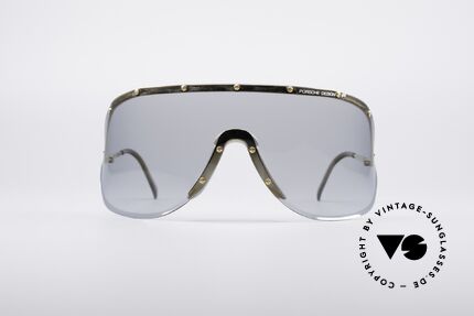 Porsche 5620 Original Yoko Ono Shades Gold, huge shades, made for a flashy appearance (eye-catcher), Made for Men and Women