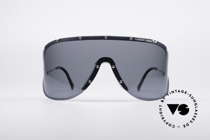 Porsche 5620 Old Yoko Ono Shades Silver, huge shades, made for a flashy appearance (eye-catcher), Made for Men and Women