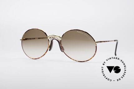 Porsche 5658 Round 90's Vintage Shades, luxury round designer sunglasses by Porsche Design, Made for Men