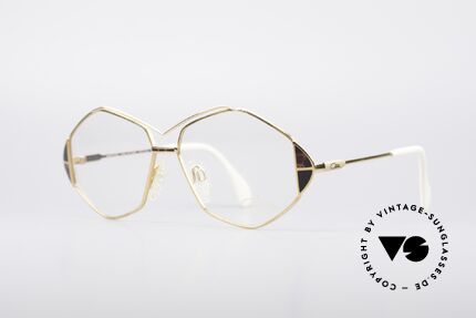 Cazal 233 True Vintage No Retro Specs, great frame design with elaborate color accents, Made for Women
