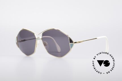 Cazal 233 Vintage West Germany Shades, great frame design with elaborate color accents, Made for Women