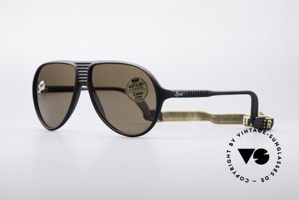 Metzler 0153 80's Sports Sunglasses, ZEISS UMBRAL mineral lenses for 100% UV protection, Made for Men