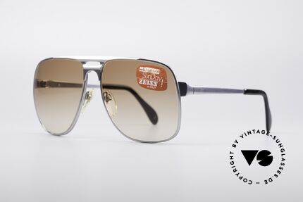 Metzler 2970 80's Old School Shades, with Zeiss Claret sun lenses for 100% UV protection, Made for Men