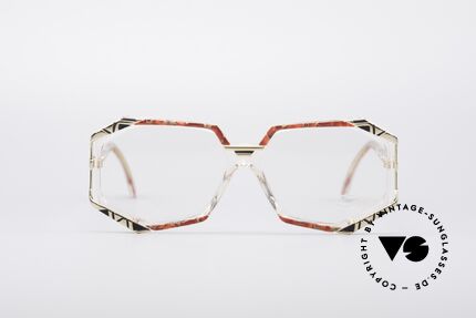 Cazal 355 Spectacular Vintage Glasses, distinctive combination of colors, shape and materials, Made for Women