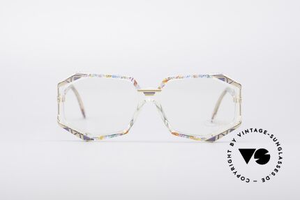 Cazal 355 Spectacular Vintage Glasses, distinctive combination of colors, shape and materials, Made for Women