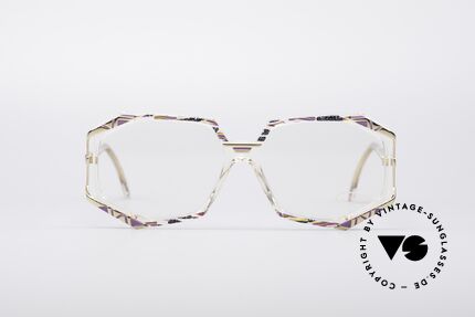 Cazal 355 Spectacular Vintage Glasses, distinctive combination of colors, shape and materials, Made for Women