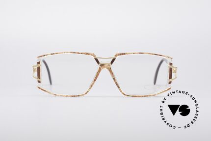 Cazal 362 No Retro 90's Vintage Frame, exciting ornamental piece on bridge and temple hinges, Made for Women