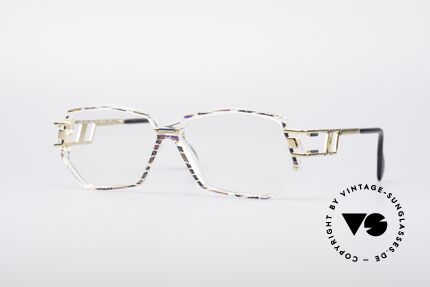 Cazal 359 90's Hip Hop Eyeglasses, vintage Cazal designer eyeglass-frame in M size 56/12, Made for Women