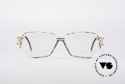 Cazal 359 90's Hip Hop Eyeglasses, striking frame construction & remarkable color concept, Made for Women