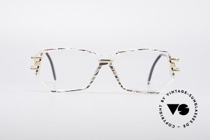 Cazal 359 90's Hip Hop Eyeglasses, striking frame construction & remarkable color concept, Made for Women