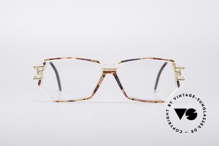 Cazal 359 90's Hip Hop Eyeglasses, striking frame construction & remarkable color concept, Made for Women