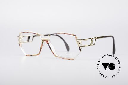 Cazal 359 90's Hip Hop Eyeglasses, color description: blue-red multicolor / crystal / gold, Made for Women