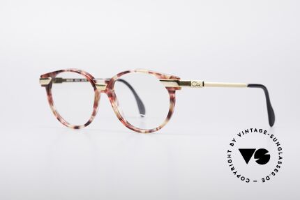Cazal 338 Small Round Vintage Frame, creative & discreet frame-coloring; at the same time, Made for Men and Women