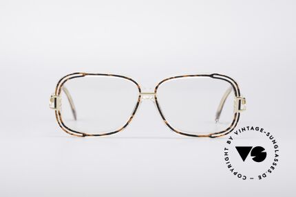 Cazal 320 80's West Germany Frame, crystal clear plastic frame with 'patchwork' pattern, Made for Women