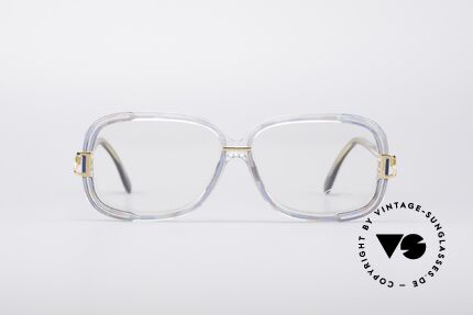 Cazal 320 80's West Germany Frame, crystal clear plastic frame with 'patchwork' pattern, Made for Women