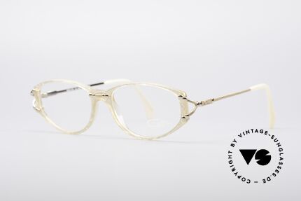 Cazal 375 Vintage Pearl Glasses, sober elegance and discreet luxurious; ladies'style, Made for Women